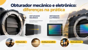 Obturador mecânico e eletrônico: diferenças na prática